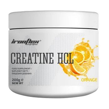 Креатин IronFlex Creatine HCL (гидрохлорид), 200 g, вкус orange