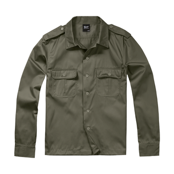 Рубашка с длинным рукавом, Brandit, Olive, XL