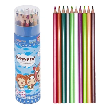 Карандаш 24 цвета Bambi в тубусе (Синий) (6241(Blue))