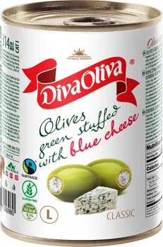 Оливки фаршировані Diva Oliva з блакитним сиром 314 мл (5055448006980)