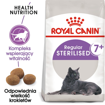 Karma sucha dla kotów dorosłych sterylizowanych Royal Canin Sterilized 7+ 1,5 kg (3182550784566) (2560015)