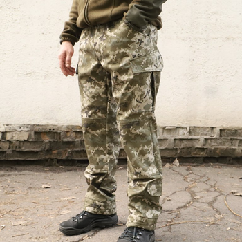 Штани для військових Softshell камуфляжні піксель розмір 64 (ММ-14)