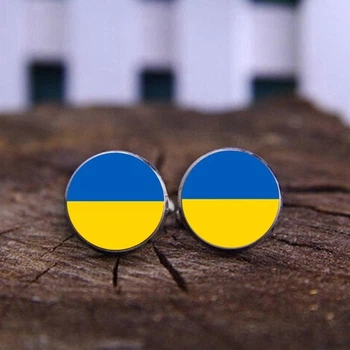 Патріотичні запонки з українською символікою