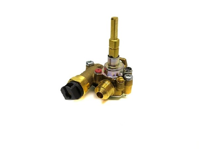 Кран конфорки газовий з клапаном Copreci 39 (управління спереду, швидкий пальник) для плити Ariston C00111241