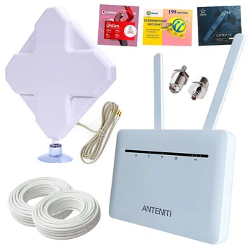 4G Wi-Fi комплект "Домашний Интернет" (4g роутер Anteniti 535+комнатная антенна МИМО 35 Дб всечастотная)