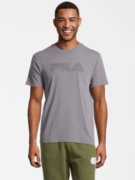 T-shirt męski basic Fila FAM0279-80027 XL Szary (4064556365958)