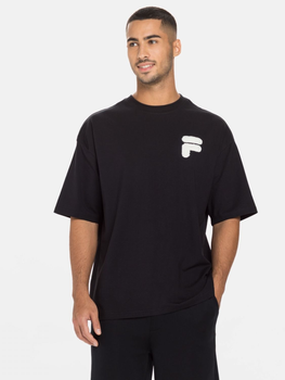 T-shirt męski basic Fila FAM0140-80001 L Czarny (4064556365408)