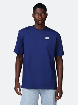 T-shirt męski basic Fila FAM0146-50016 M Niebieski (4064556288844)