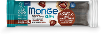 Лакомство для собак Monge Gift Dog Sensitive digestion ягненок с каштанами 40 г (8009470085519)