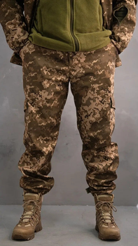 Тактичні штани ЗСУ військові армійські Softshell піксель розмір 56