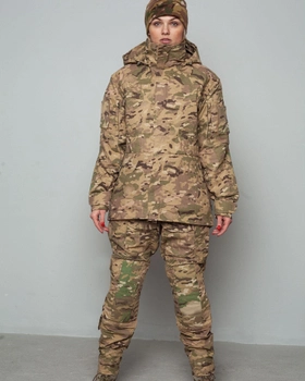 Жіноча військова форма. Штурмові штани + куртка UATAC Gen 5.2 (XXL) Мультикам STEPPE (Степ)