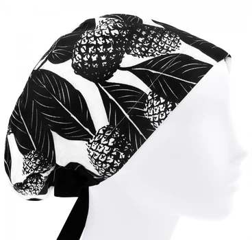 Медицинская шапочка женская HeadwearUniverse универсальная принт Ананасы крупные