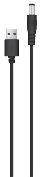 Кабель живлення USB-A-DC 5,5х2,1 мм, 5V/1,5A