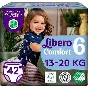 Підгузник Libero Comfort Розмір 6 (13-20 кг 57214) 42 шт (7322541757049 57214)