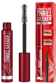 Tusz do rzęs Rimmel Wonder\'volume Thrill Seeker 002 Wydłużający Czarny Brążowy 8 ml (3616303997748)