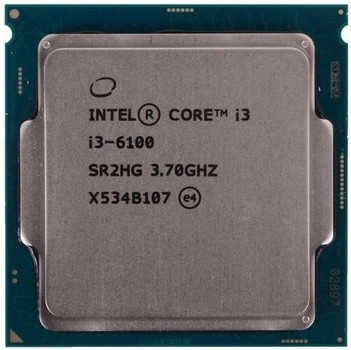 Процесор Intel Core i3-6100 3.7 GHz/8GT/s/3MB (BX80662I36100) s1151 BOX - Б/У