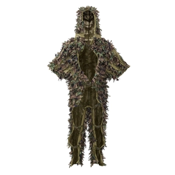 Маскировочный костюм, LEAF GHILLIE, Helikon-Tex, Woodland, One size