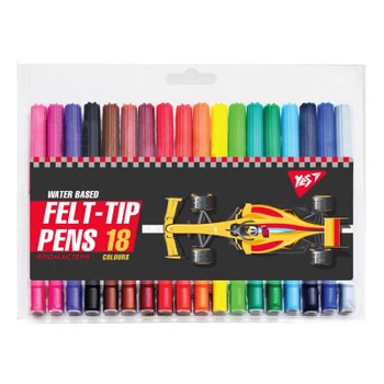 Фломастеры Yes Race legend, 18 цветов (650494)