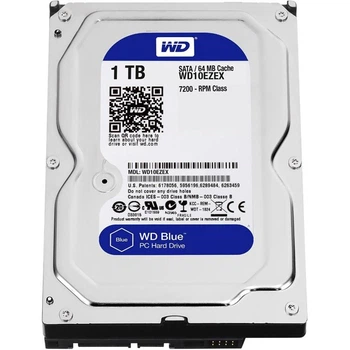 Жорсткий диск Western Digital Blue 1TB 7200rpm 64MB WD10EZEX 3.5" SATAIII