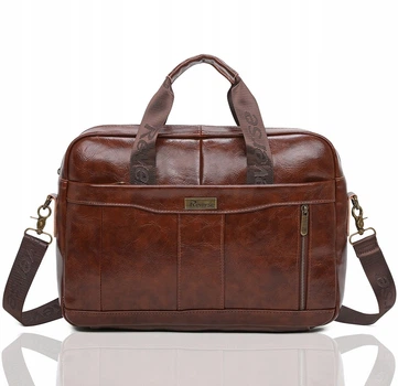 Сумка для ноутбука чоловіча шкіряна Reverse 15.6 коричнева (2033-1Brown)
