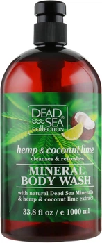 Гель для душа с экстрактами конопли, кокоса и лайма - Dead Sea Collection Hemp & Coconut Lime Body Wash 1000ml (644995-31397880)