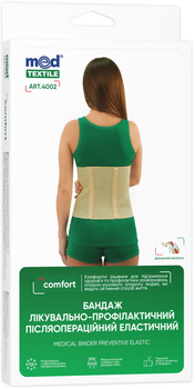 Бандаж лечебно-профилактический MedTextile эластичный L 1 шт (4820137290695)