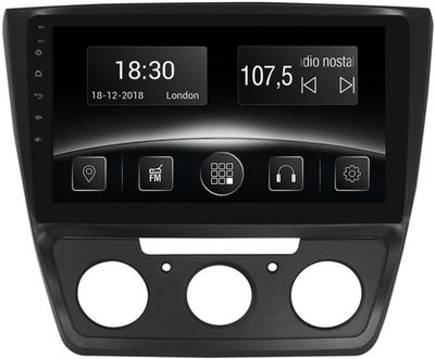 Мультимедийная система Gazer CM5510-5LM для Skoda Yeti-manual conditioner 2009-2013
