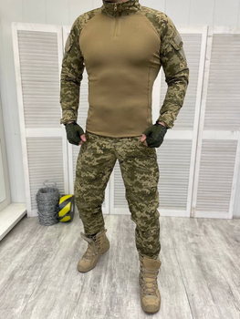 Тактичний військовий костюм Attac ( Убакс + Штани ), Камуфляж: Піксель ЗСУ, Розмір: L
