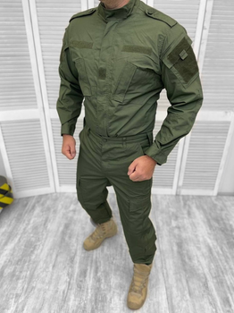 Тактичний військовий костюм комплект Company ( Сорочка + Штани ), Камуфляж: Олива, Розмір: S