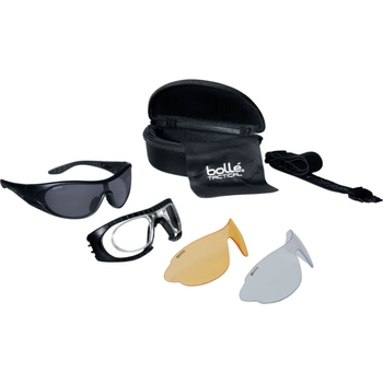 Тактичні окуляри зі змінними лінзами, Raider Kit, Bolle Safety, Black