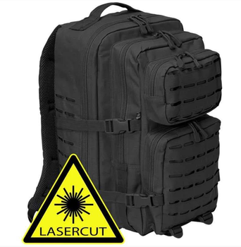 Тактичний Рюкзак Brandit US Cooper Lasercut Large 40 л 520 х 300 х 320 мм Чорний (8024-02)