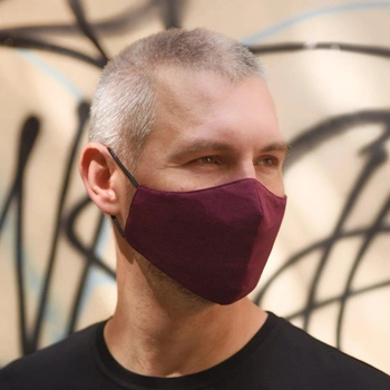 Захисна маска для обличчя "Purple" бордовий