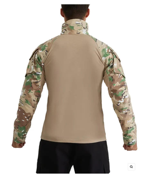 Тактические боевая военная рубашка Убакс ВСУ мультикам, армейская рубашка для военных UBACS Multicam р.S