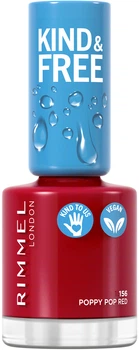 Лак для нігтів Rimmel Kind & Free 156 Poppy Pop Red 8 мл (3616302990603)