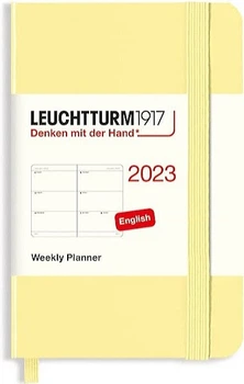 Щотижневик горизонтальний Leuchtturm1917 на 2023 рік міні А7 7 х 11 см ванільний