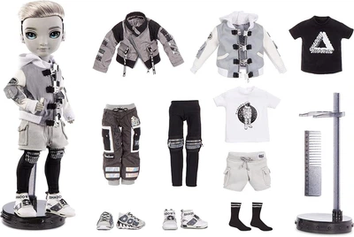 Кукла Rainbow High Shadow Series sh Silverstone 1 Greyscale Boy Рейнбоу Шедоу Хай
