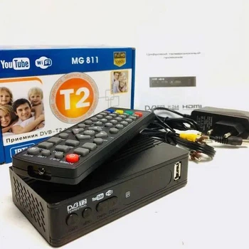 Цифровой эфирный приемник TV тюнер T2 MG 811 Megogo Wi-Fi Youtube USB