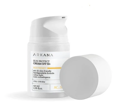 Sun Protect Cream SPF 50+ – солнцезащитный ультралегкий крем с UVA/UVB-фильтрами 50+ Arkana 50 мл