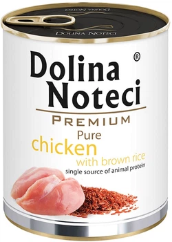 Вологий корм Dolina Noteci Pure для собак з алергією з куркою та коричневим рисом 800 г (5902921304609)
