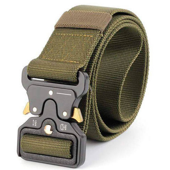 Ремінь тактичний військовий Assault Belt з пряжкою Cobra Олива (для штанів або розвантажувального поясу) SC-1104-О