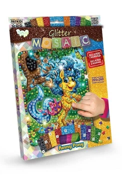 Набор для творчества Danko Toys Блестящая мозаика веселый пони (БМ-03-07)