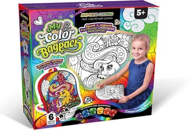 Набор для творчества Danko Toys Раскраска Рюкзачок Сказочное пони (CBP-01-03)