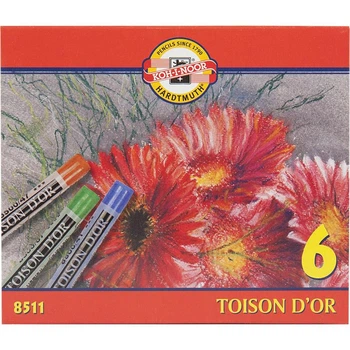 Крейда-пастель 6кольорів TOISON D'OR KIN