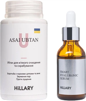 Набор Убтан Hillary Asai Ubtan 50 г + Гиалуроновая сыворотка Hillary Smart Hyaluronic 30 мл (2314995974467)