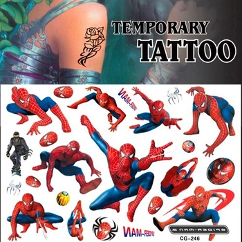 Детские татуировки Человек-паук Spider-Man Tattoo Set