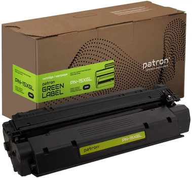Картридж Patron Green Label совместимый аналог HP 15X (C7115X) Black (PN-15XGL)