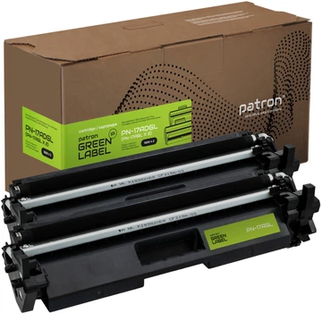 Тонер-картридж Patron Green Label сумісний аналог HP 17A (CF217A) подвійна упаковка Black (PN-17ADGL)