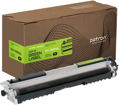 Тонер-картридж Patron Green Label совместимый аналог Canon 729 Black (PN-729KGL)