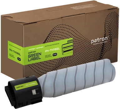 Тонер-картридж Patron Green Label совместимый аналог Konica Minolta TN118 Black (PN-TN118GL)