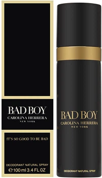 Дезодорант-спрей Carolina Herrera Bad Boy для чоловіків 100 мл (8411061958544)